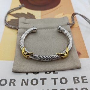 DY vintage 7mm bracelet size M 925 silver